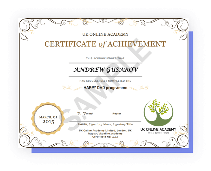 Международный сертификат по маркетингу от образовательной платформы UK Online Academy
