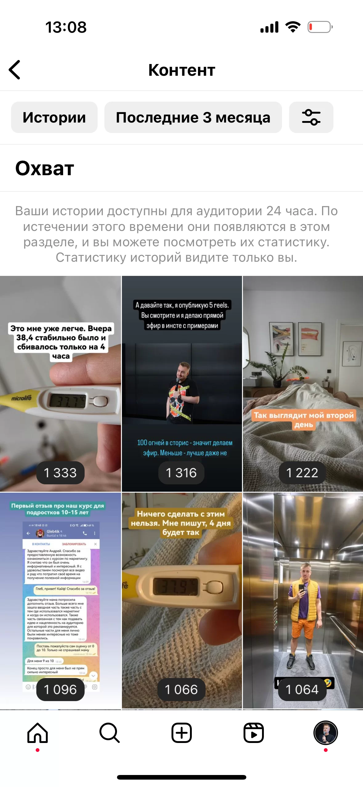 Статистика сторис в Instagram: досмотры, ответы, переходы